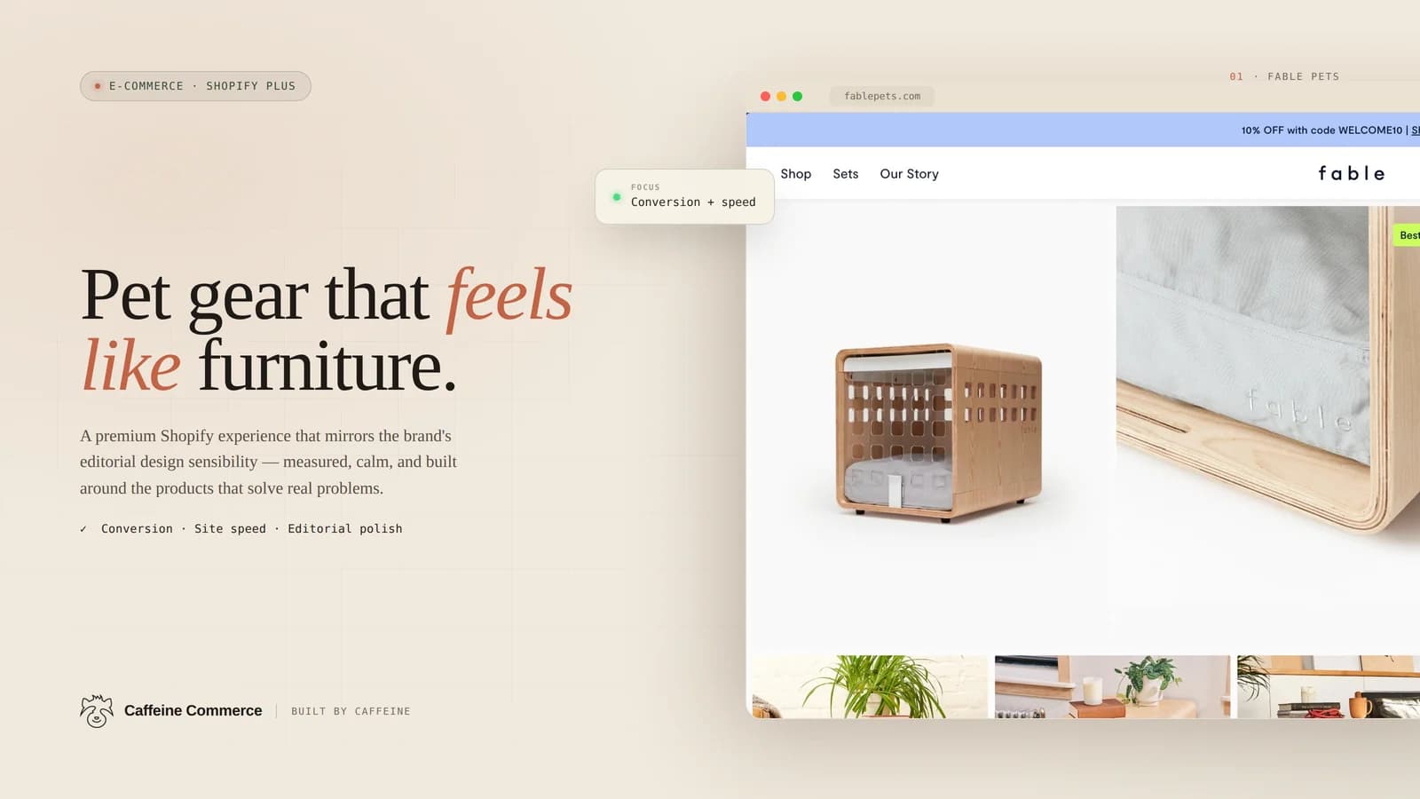 Fable Pets — Pet gear that feels like furniture.